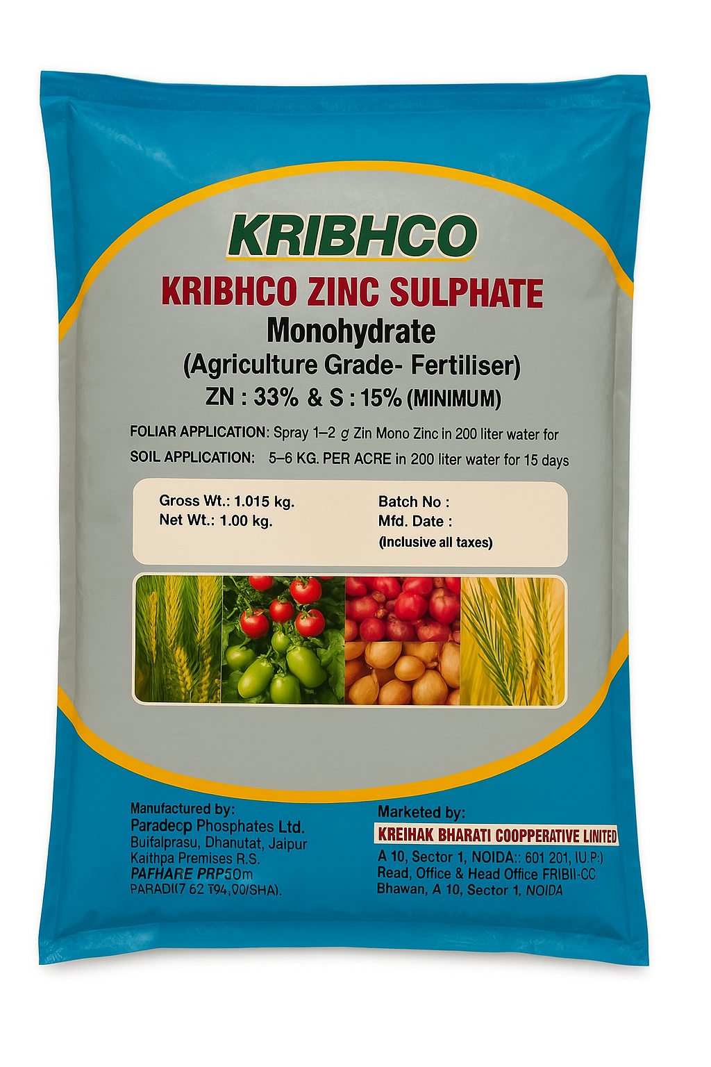 KRIBHCO Zinc Sulphate Monohydrate 33%