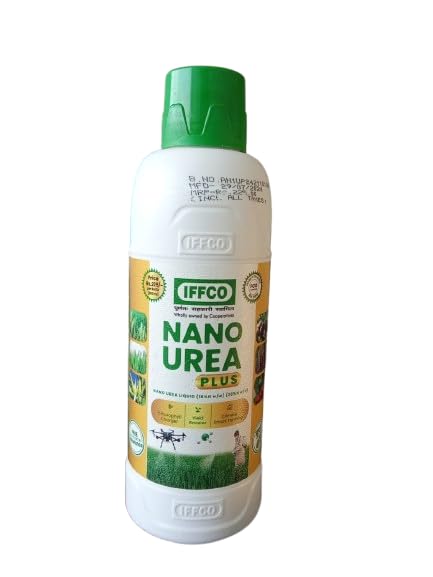 Nano Urea liquid for all plants and garden,for faster growth of the plants and improves the nutriety of the plants and productivity of the plants.-500 ML - 1 Bottle, Green Diet