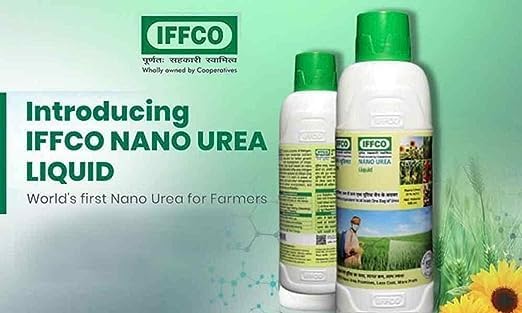 Nano Urea liquid for all plants and garden,for faster growth of the plants and improves the nutriety of the plants and productivity of the plants.-500 ML - 1 Bottle, Green Diet