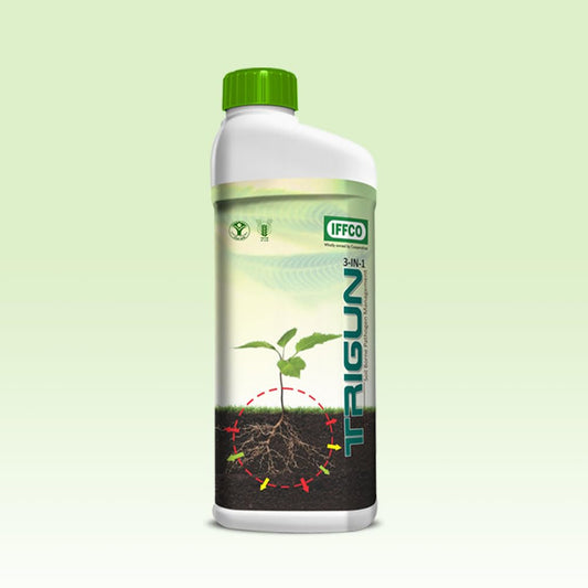 IFFCO - Trigun 3-in-1-1 Litre - Crops Soil Borne Problems Control Agent - Organic and Safe for Crops Liquid