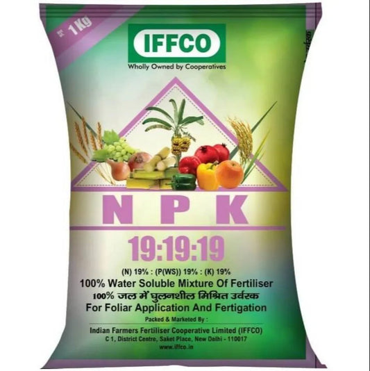 IFFCO NPK 19:19:19 100% Water Soluble Fertilizer Mixture 100%