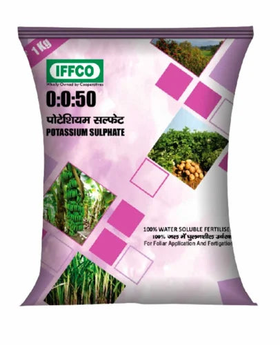 IFFCO NPK 0:0:50 Potassium Sulphater for Plants (K2SO4-0050) | Water-Soluble (SOP)